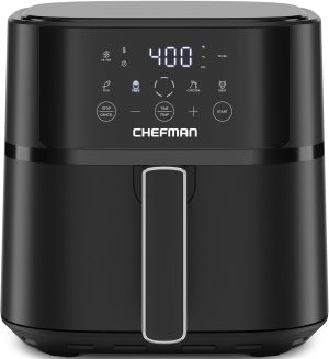 Chefman Air Fryer  6 QT Compact Airfryer for Quick & Easy Meals in Minutes.