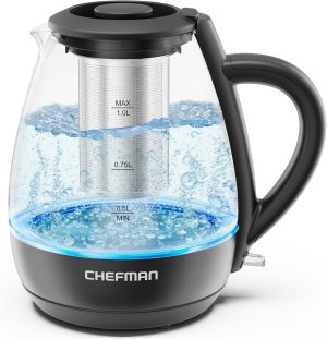 Chefman Electric Kettle with Tea Infuser.