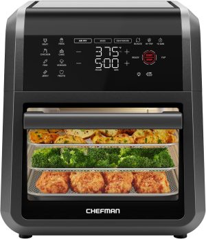 Chefman 12-Quart 5-in-1 Air Fryer Oven with Digital Timer.